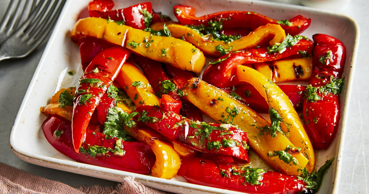 Gegrillte Paprika - würzig &amp; so einfach | Einfach Kochen