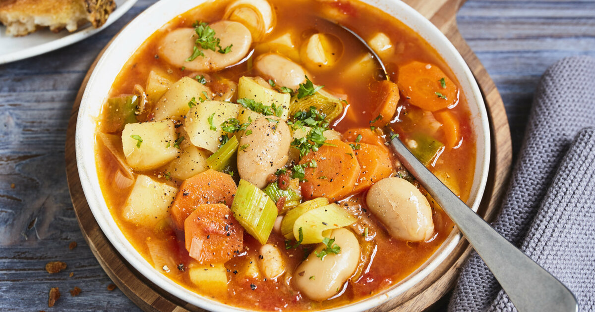 Weiße Bohnensuppe vegetarisch – einfach &amp; lecker | Einfach Kochen