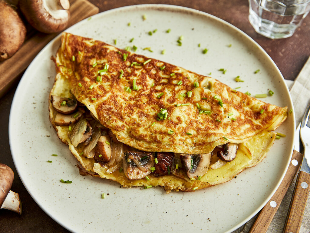 Omelett mit Pilzen - das Blitzrezept | Einfach Kochen