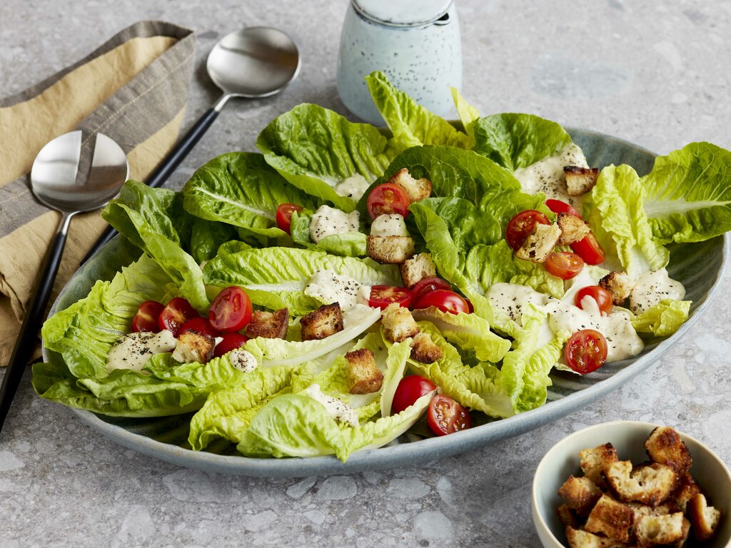 Veganer Caesar Salad