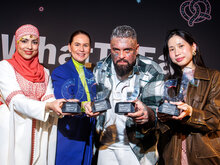 Die Gewinner*innen der 4 Kategorien der WhatToEat-Awards in Berlin